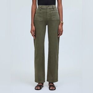 Madewell The Emmett Wide-Leg Pant: Patch Pocket Edition